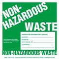 American Labelmark Co Non-Hazardous Waste Label, Generator Info, Stock PVC free, Vinyl, 100 GWMV